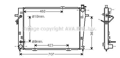 Теплообменник AVA QUALITY COOLING HY2167