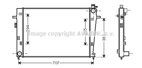 Теплообменник AVA QUALITY COOLING HY2204