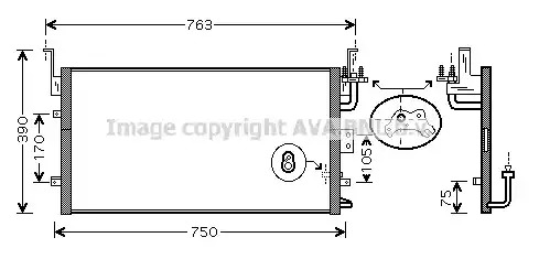 Конденсатор AVA QUALITY COOLING HY5135