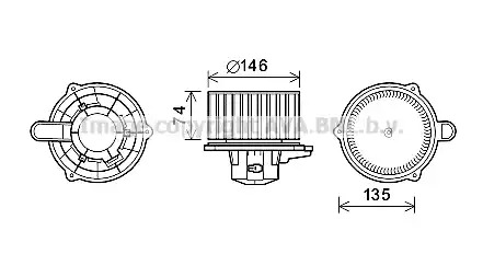 Электродвигатель AVA QUALITY COOLING HY8350