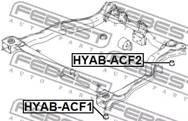 Подвеска FEBEST HYAB-ACF1
