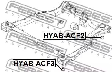 Подвеска FEBEST HYAB-ACF3