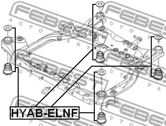 Подвеска FEBEST HYAB-ELNF