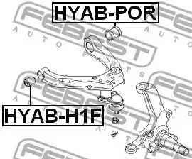 Подвеска FEBEST HYAB-H1F
