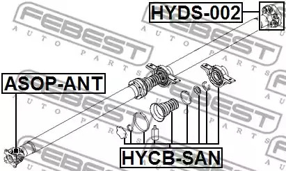 Подшипник FEBEST HYCB-SAN