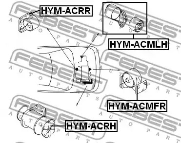 Подвеска FEBEST HYM-ACMFR