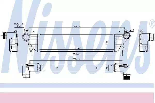 Теплообменник NISSENS 96272