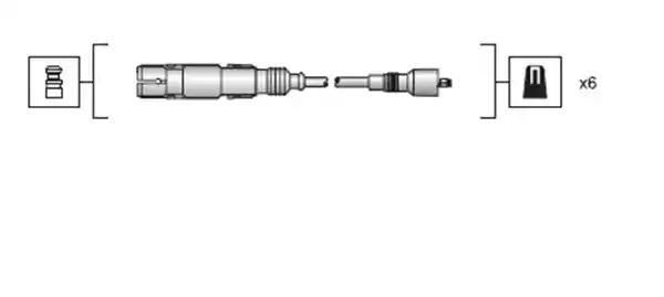 Комплект электропроводки MAGNETI MARELLI 941318111043 (MSK1043)