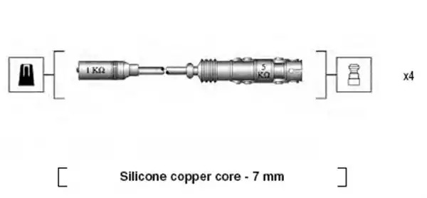 Комплект электропроводки MAGNETI MARELLI 941175190760 (MSK760)