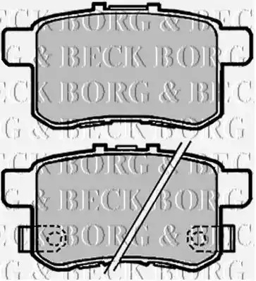 Комплект тормозных колодок BORG & BECK BBP2103