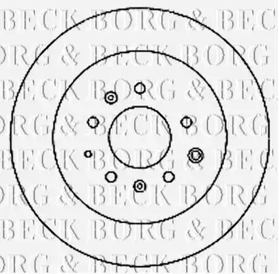 Тормозной диск BORG & BECK BBD4739