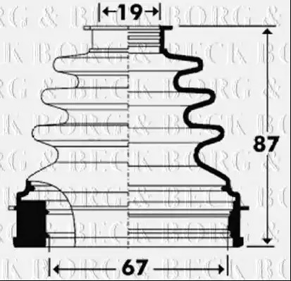 Пыльник BORG & BECK BCB2901