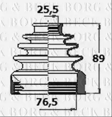 Пыльник BORG & BECK BCB6125