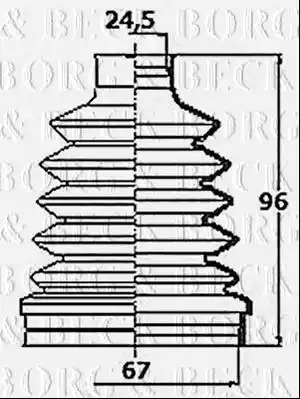 Пыльник BORG & BECK BCB6160