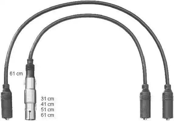 Комплект электропроводки BERU ZEF1222 (0300891222, ZEF 1222)