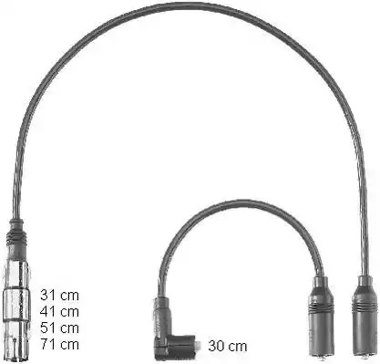 Комплект электропроводки BERU ZEF1223 (0300891223, ZEF 1223)