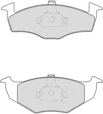 Комплект тормозных колодок FERODO FDB1101 (21866, 21868)
