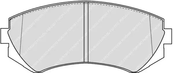 Комплект тормозных колодок FERODO FDB1166 (23502, 23503, 23504)