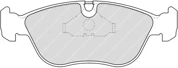 Комплект тормозных колодок FERODO FDB1285 (21273, 21274, FDB681)