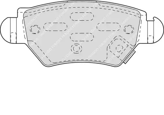 Комплект тормозных колодок FERODO FDB1294 (23052, 23053, 23054, 23055)