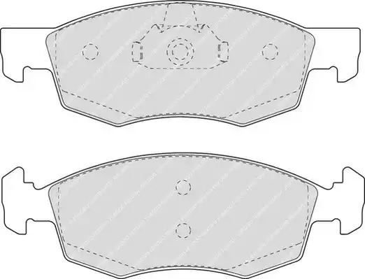 Комплект тормозных колодок FERODO FDB1376 (23552)