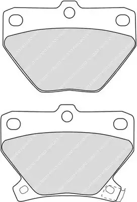 Комплект тормозных колодок FERODO FDB1395 (23521, 23522, 23523)