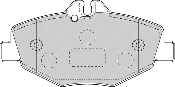 Комплект тормозных колодок FERODO FDB1414 (23743, 23744)