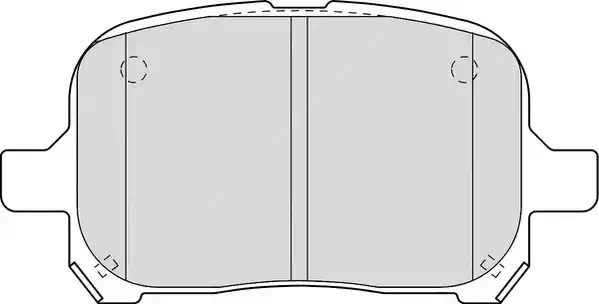 Комплект тормозных колодок FERODO FDB1437 (23513)