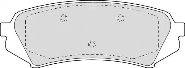 Комплект тормозных колодок FERODO FDB1457 (23539)