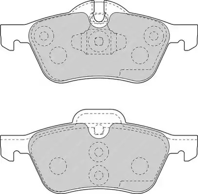 Комплект тормозных колодок FERODO FDB1499 (23281, 23282)