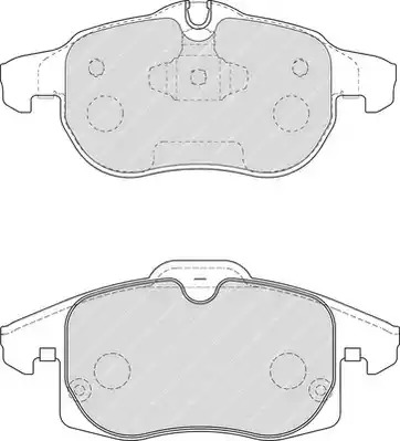 Комплект тормозных колодок FERODO FDB1520 (23402, 23403)