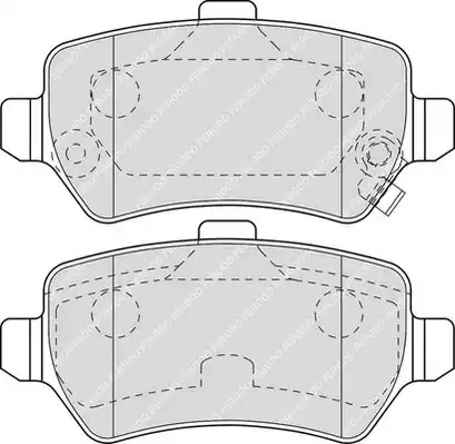 Комплект тормозных колодок FERODO FDB1521 (23417, 23654, 23655)