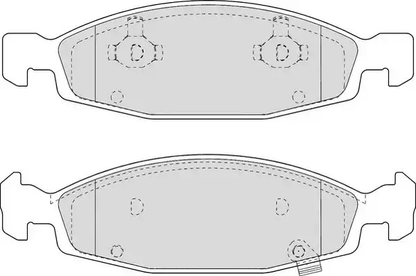 Комплект тормозных колодок FERODO FDB1523 (23336, 23337)