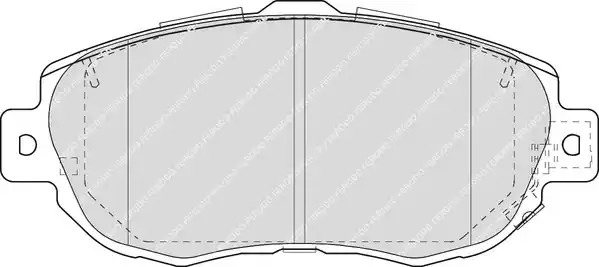 Комплект тормозных колодок FERODO FDB1564 (21490, 23848, 23849)