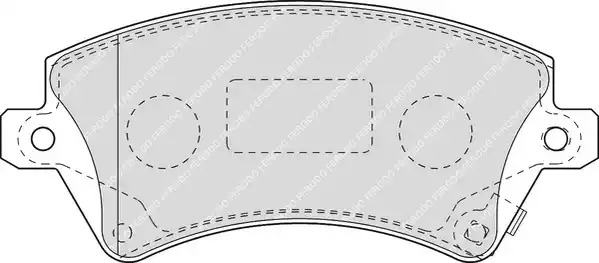 Комплект тормозных колодок FERODO FDB1573 (23766, 23767, 23818, 23819)