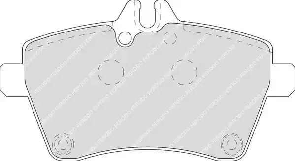 Комплект тормозных колодок FERODO FDB1593 (24077)