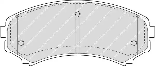 Комплект тормозных колодок FERODO FDB1603 (23488)