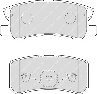 Комплект тормозных колодок FERODO FDB1604 (23582, 23583)