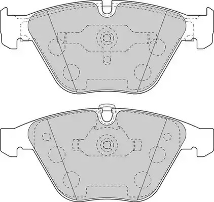 Комплект тормозных колодок FERODO FDB1628 (23312, 23347)