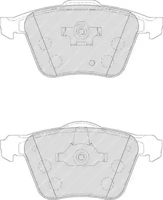 Комплект тормозных колодок FERODO FDB1631 (24141, 24142)