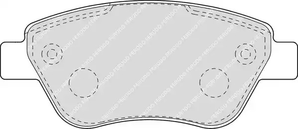 Комплект тормозных колодок FERODO FDB1666 (23705)