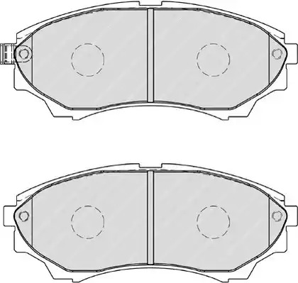 Комплект тормозных колодок FERODO FDB1817 (24353, 24354)