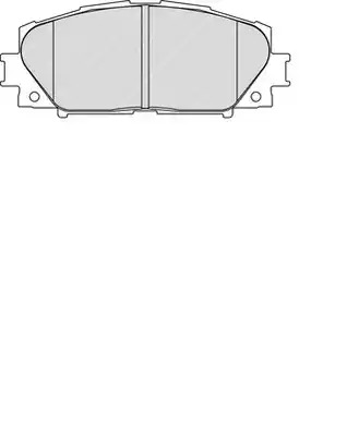 Комплект тормозных колодок FERODO FDB1829 (24347)
