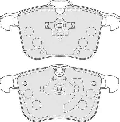 Комплект тормозных колодок FERODO FDB1833 (23404, 23405)