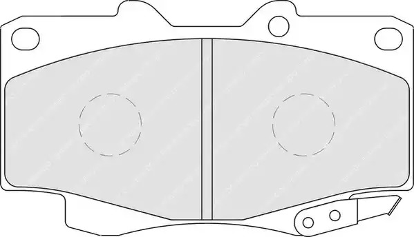 Комплект тормозных колодок FERODO FDB1852 (21680)