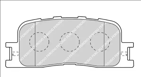 Комплект тормозных колодок FERODO FDB1909 (23702)