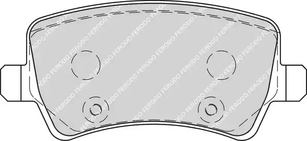 Комплект тормозных колодок FERODO FDB1918 (24496)