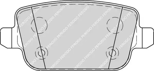 Комплект тормозных колодок FERODO FDB1932 (24537)