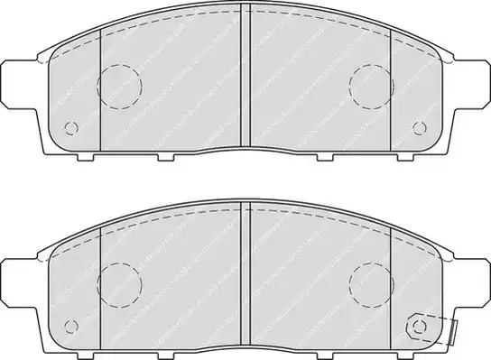 Комплект тормозных колодок FERODO FDB4023 (24529, 24530)