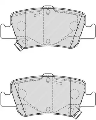 Комплект тормозных колодок FERODO FDB4048 (24664)